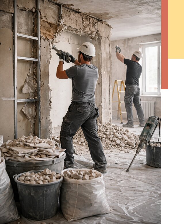 Демонтажные работы в Калининграде от 2732 руб. — услуги и цена под ключ | ОТДЕЛОЧНИК-Клн