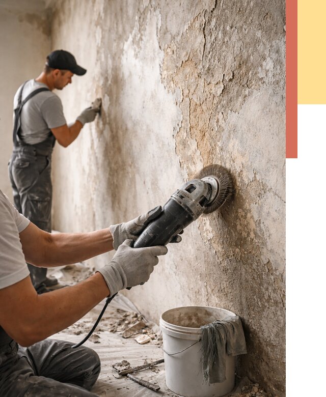 Снятие и удаление краски со стен в Калининграде от 2125 руб. — ОТДЕЛОЧНИК-Клн