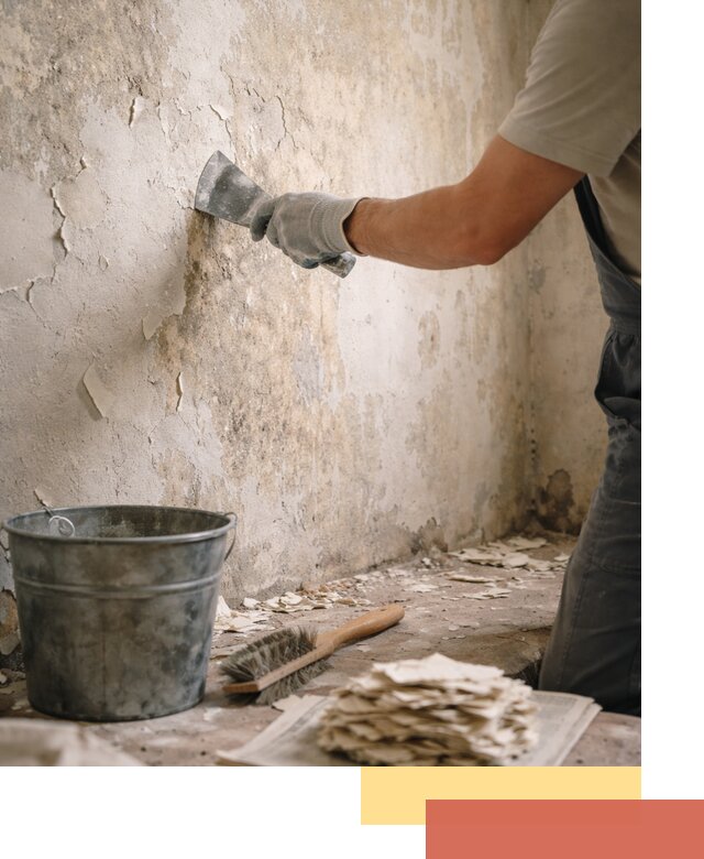 Удаление старой краски со стен в Калининграде качественно и быстро