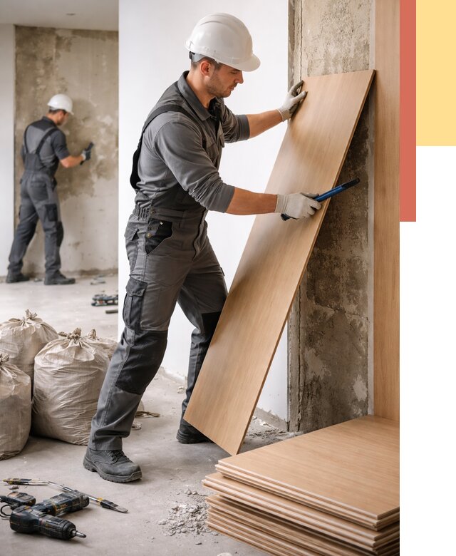 Демонтаж стеновых панелей в Калининграде от 3541 руб. за м² быстро и недорого | ОТДЕЛОЧНИК-Клн