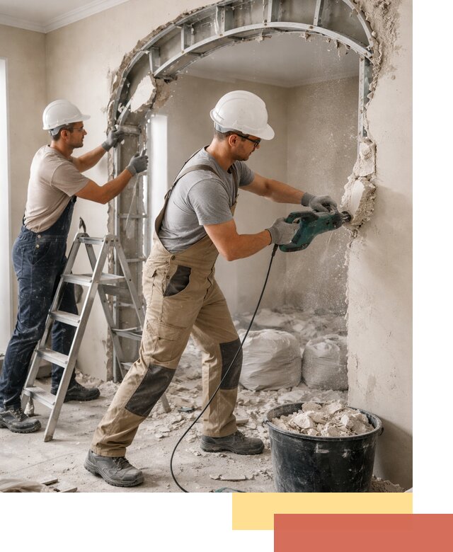 Демонтаж гипсокартонной арки в Калининграде быстро и аккуратно