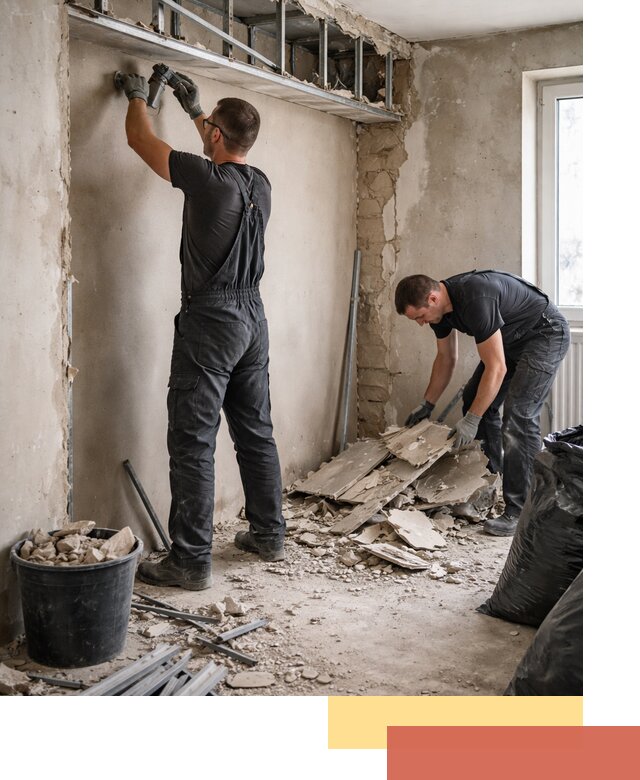 Демонтаж короба из гипсокартона в Калининграде быстро и аккуратно