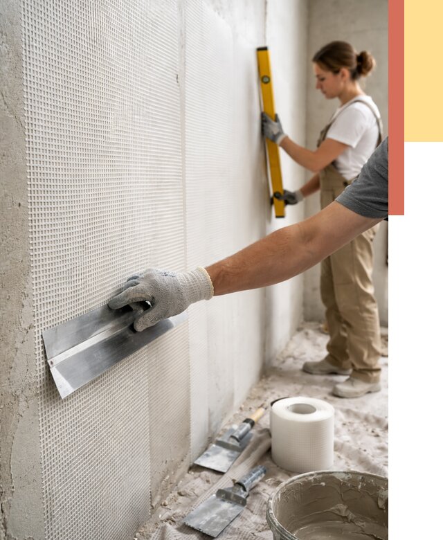 Армирование стен стеклосеткой в Калининграде от 3238 руб. под ключ | ОТДЕЛОЧНИК-Клн