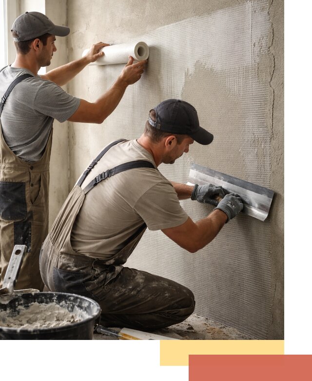 Армирование стен стеклосеткой в Калининграде для прочной отделки