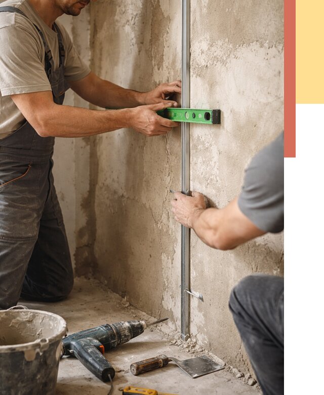 Установка штукатурных маяков в Калининграде от 7083 руб. — быстро и недорого | ОТДЕЛОЧНИК-Клн