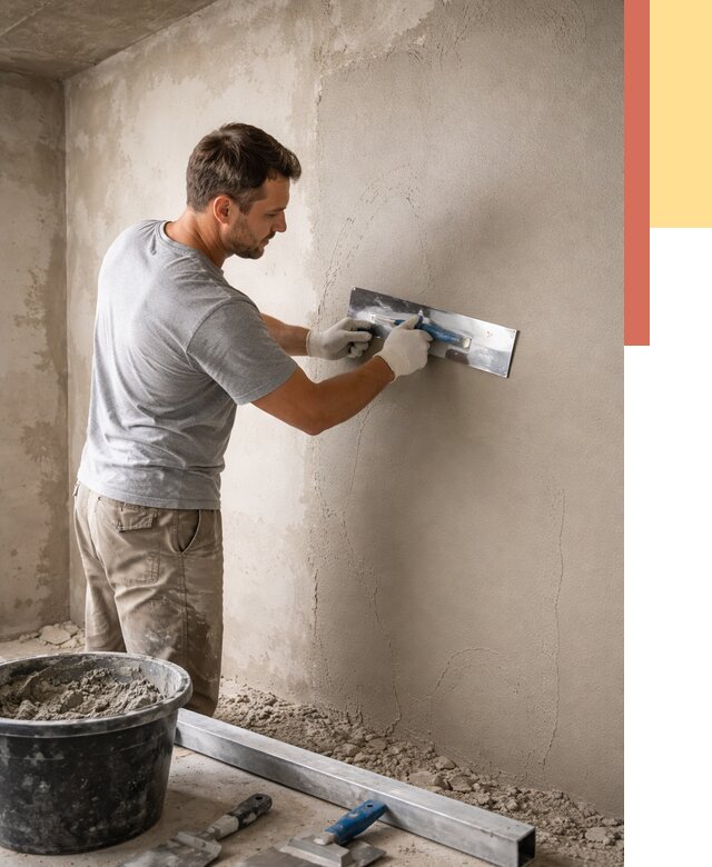 Штукатурка стен без маяков в Калининграде от 7285 руб/м2 — услуги и цена | ОТДЕЛОЧНИК-Клн