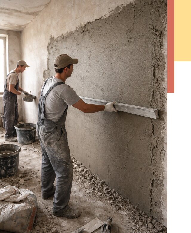 Цементная штукатурка стен в Калининграде от 4553 руб/м2 — быстро и недорого | ОТДЕЛОЧНИК-Клн