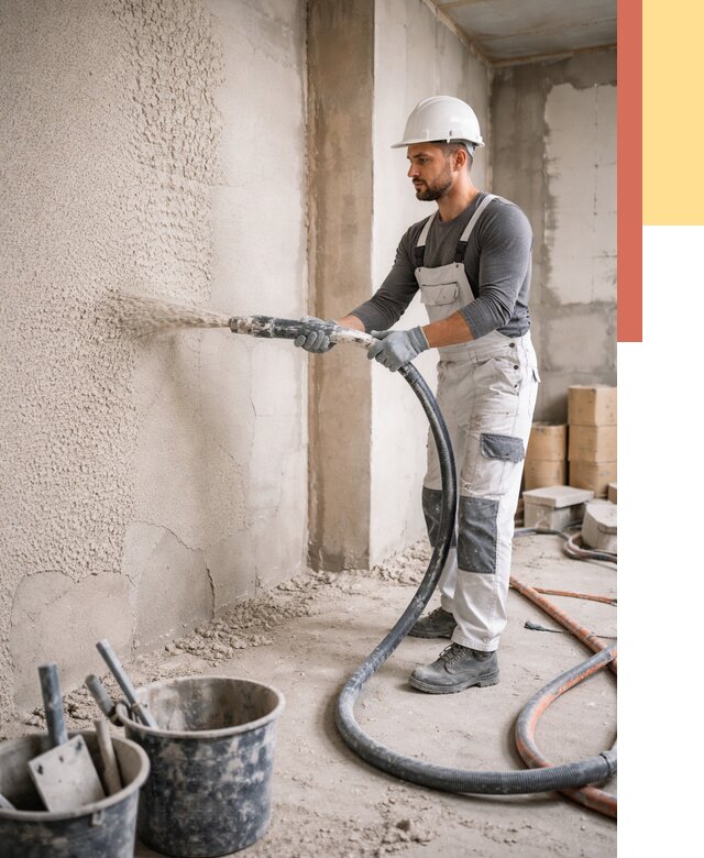 Машинная штукатурка стен в Калининграде под ключ от 6577 руб./м2 | ОТДЕЛОЧНИК-Клн