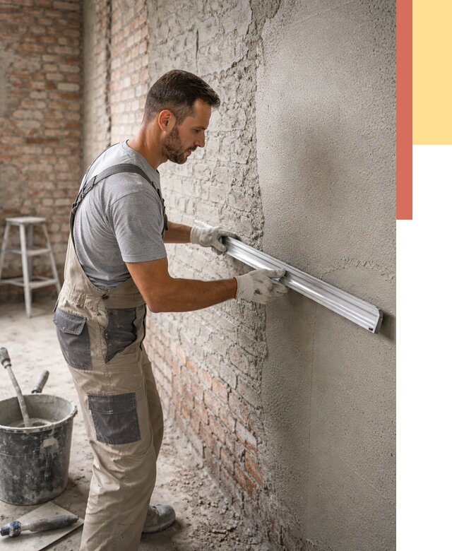 Штукатурка кирпичных стен в Калининграде от 4553 руб/м2 — быстро и недорого | ОТДЕЛОЧНИК-Клн