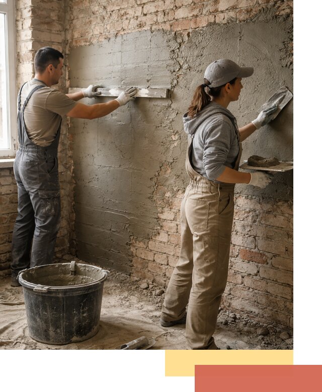 Штукатурка кирпичных стен в Калининграде — качественно и надежно