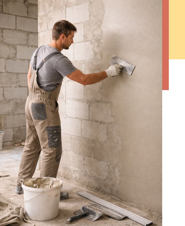 Штукатурка стен из газобетона в Калининграде от 2125 руб./м2 — быстро и недорого | ОТДЕЛОЧНИК-Клн