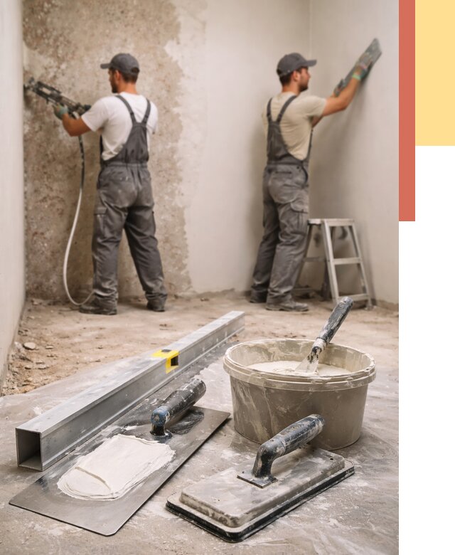 Штукатурка стен под обои в Калининграде от 4553 руб./м2 — выравнивание под обои | ОТДЕЛОЧНИК-Клн