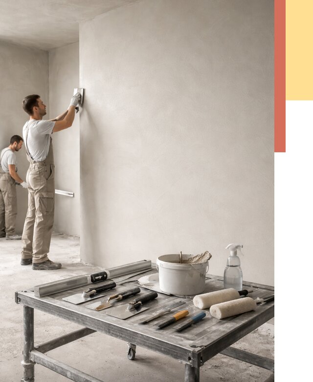 Штукатурка стен под покраску в Калининграде от 4553 руб./м² — качественно и недорого | ОТДЕЛОЧНИК-Клн