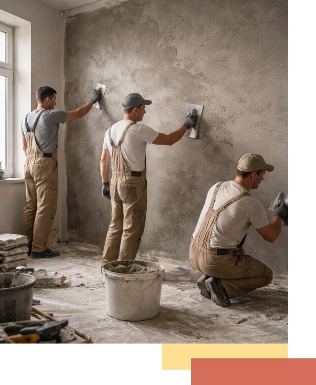 Декоративная штукатурка под бетон в Калининграде для стен и потолков