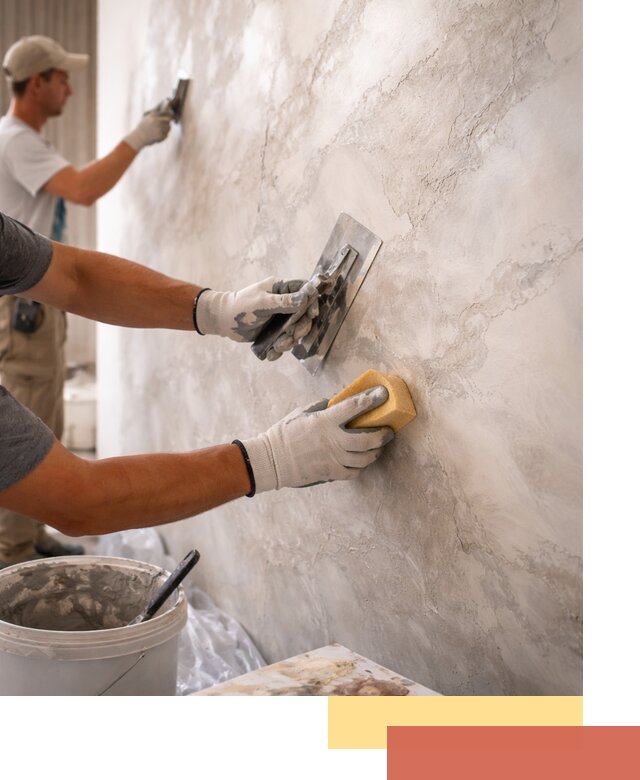 Декоративная штукатурка под мрамор в Калининграде для стен и потолков