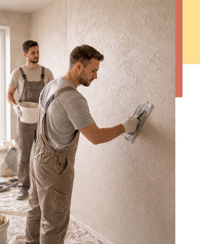 Фактурная штукатурка стен в Калининграде от 4250 руб./м² — заказать под ключ | ОТДЕЛОЧНИК-Клн