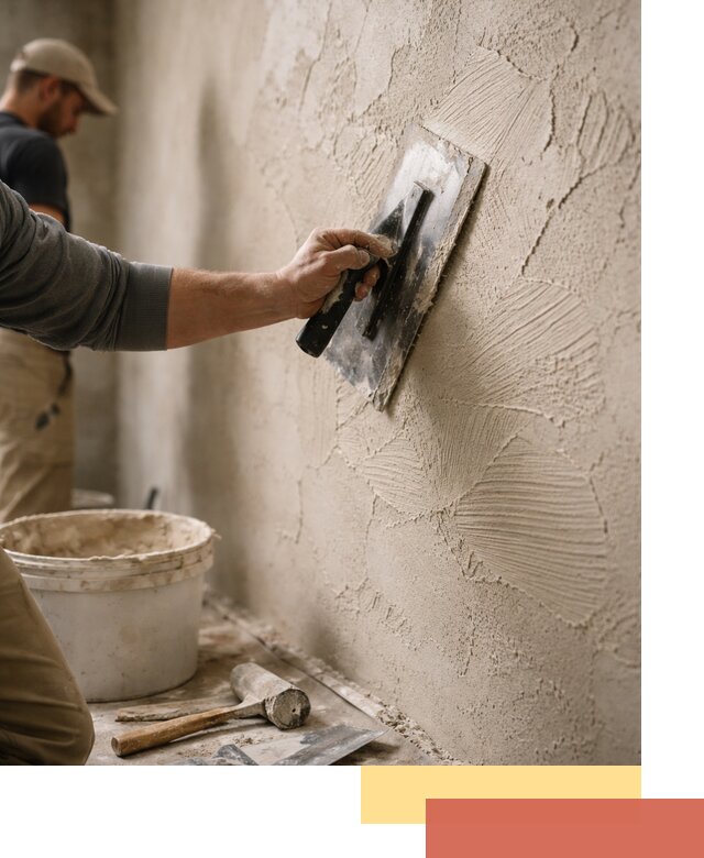 Фактурная штукатурка стен в Калининграде — монтаж, отделка, реставрация