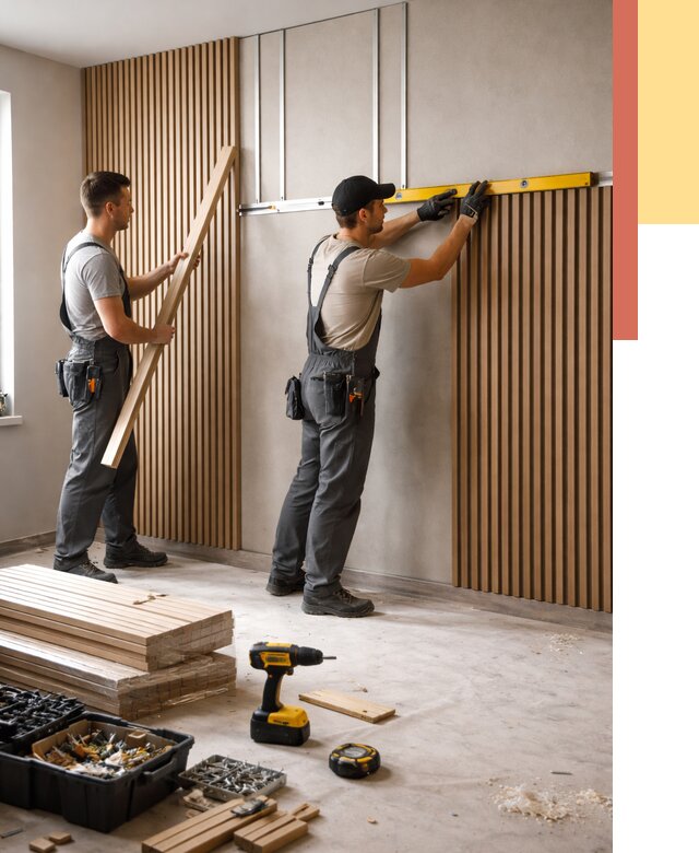 Монтаж реечных панелей на стены в Калининграде от 1214 руб. — быстро и недорого | ОТДЕЛОЧНИК-Клн