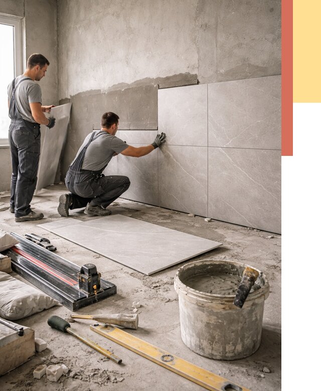 Облицовка стен керамогранитом в Калининграде от 4250 руб./м² — услуги под ключ | ОТДЕЛОЧНИК-Клн