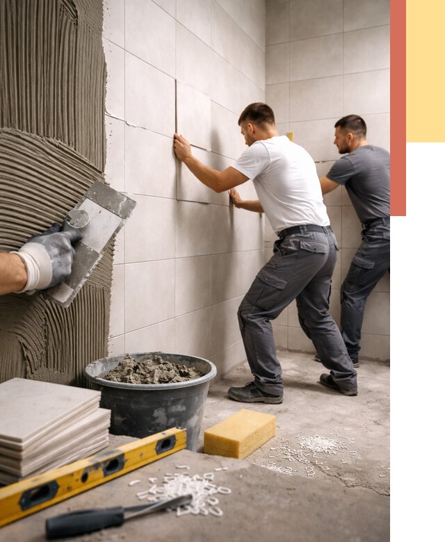 Укладка плитки на стены в Калининграде от 860 руб. — качественно и недорого | ОТДЕЛОЧНИК-Клн