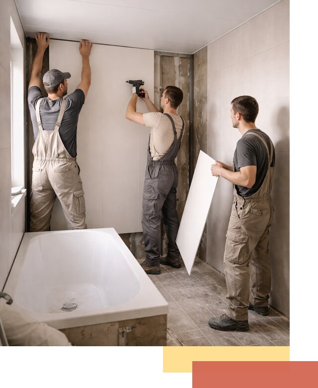 Отделка ванной панели ПВХ профессионально в Калининграде