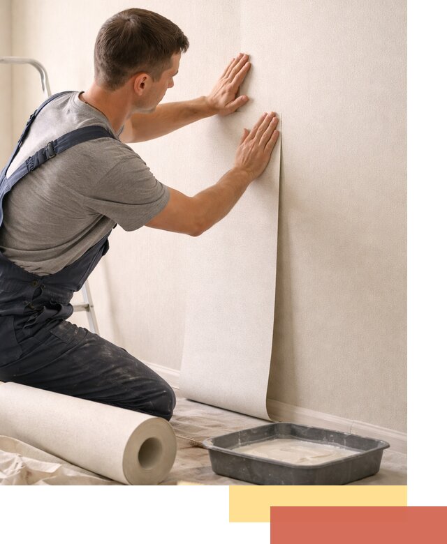 Поклейка флизелиновых обоев в Калининграде качественно и быстро