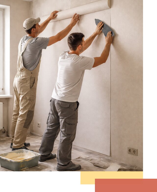 Поклейка виниловых обоев в Калининграде профессионально и качественно