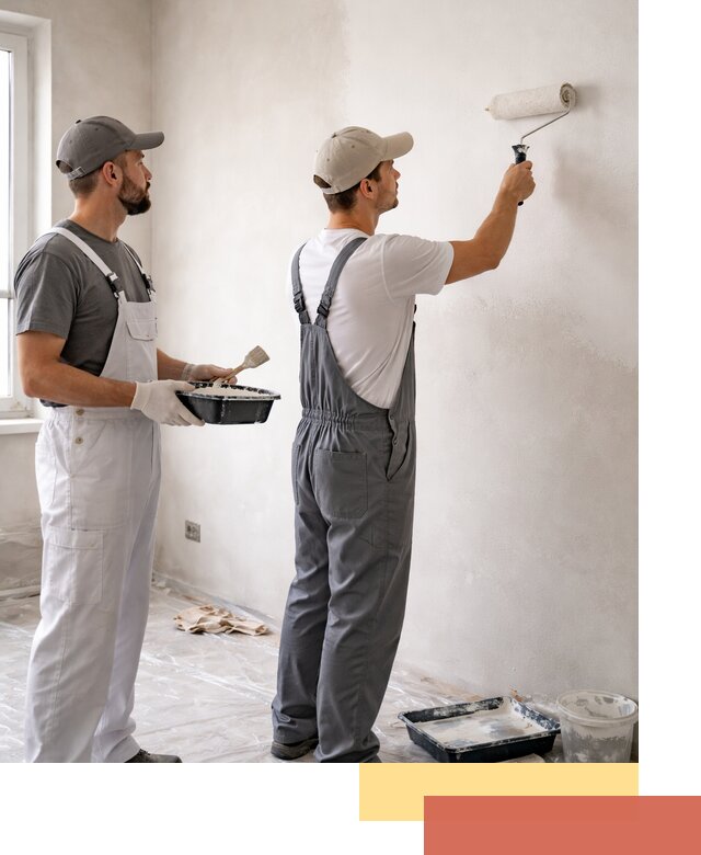 Покраска стен водоэмульсионной краской в Калининграде