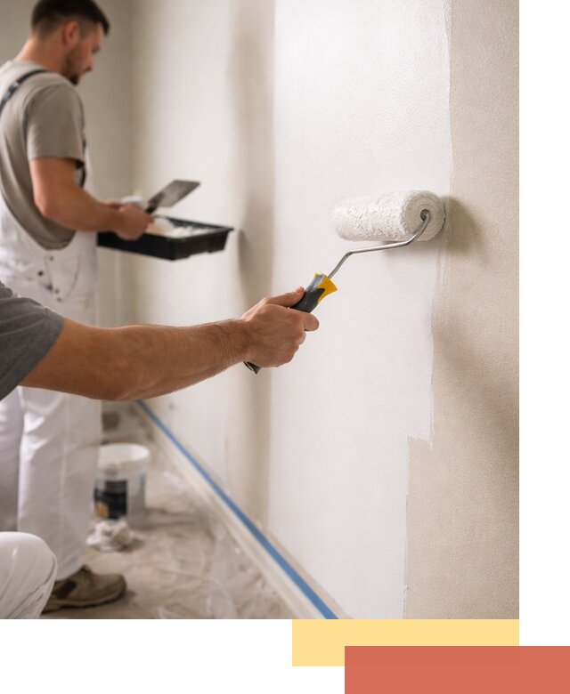 Покраска стен акриловой краской профессионально в Калининграде