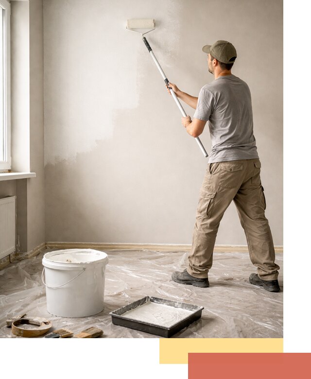 Покраска стен латексной краской в Калининграде качественно и быстро