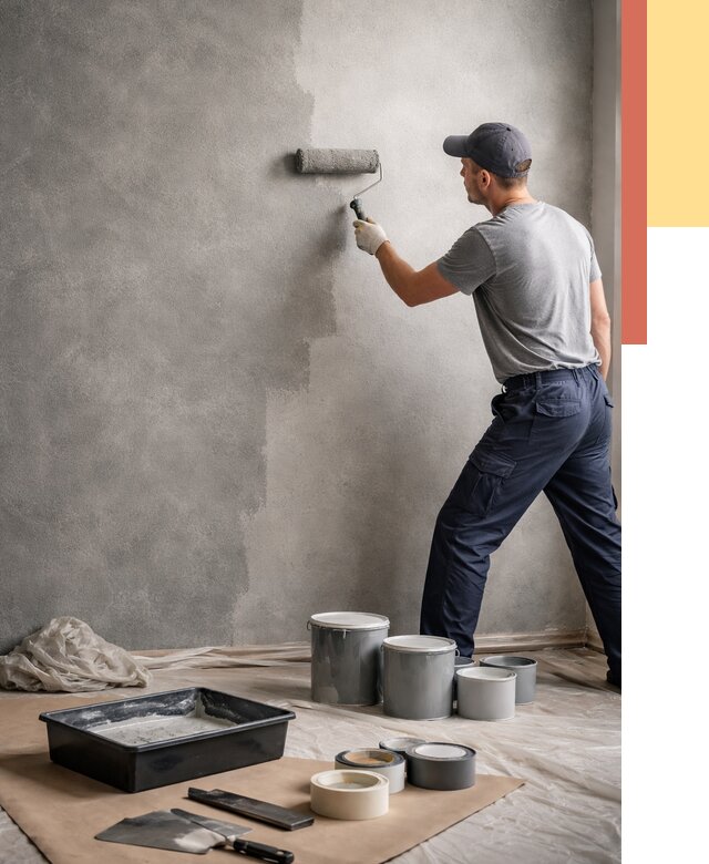 Покраска стен под бетон в Калининграде от 658 руб. за м2 — быстро и недорого | ОТДЕЛОЧНИК-Клн