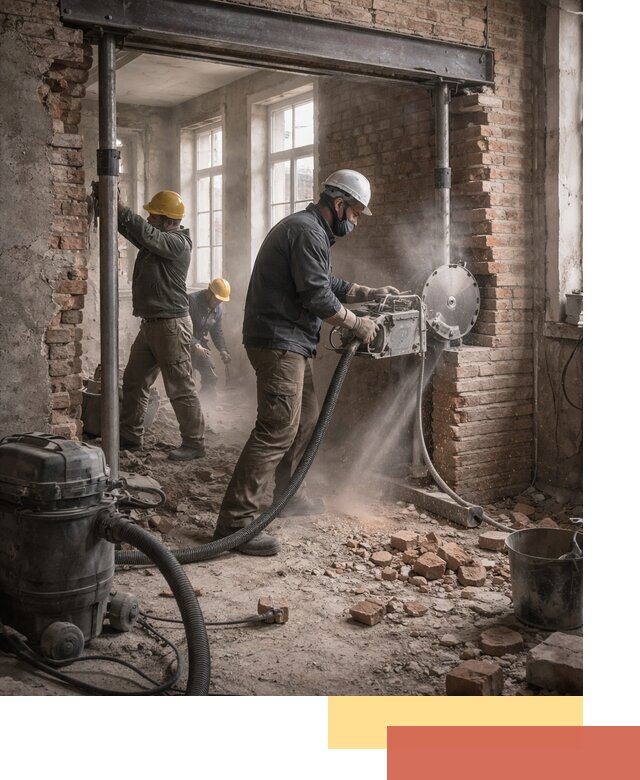 Прорезка проема в стене под дверной или оконный проем в Калининграде