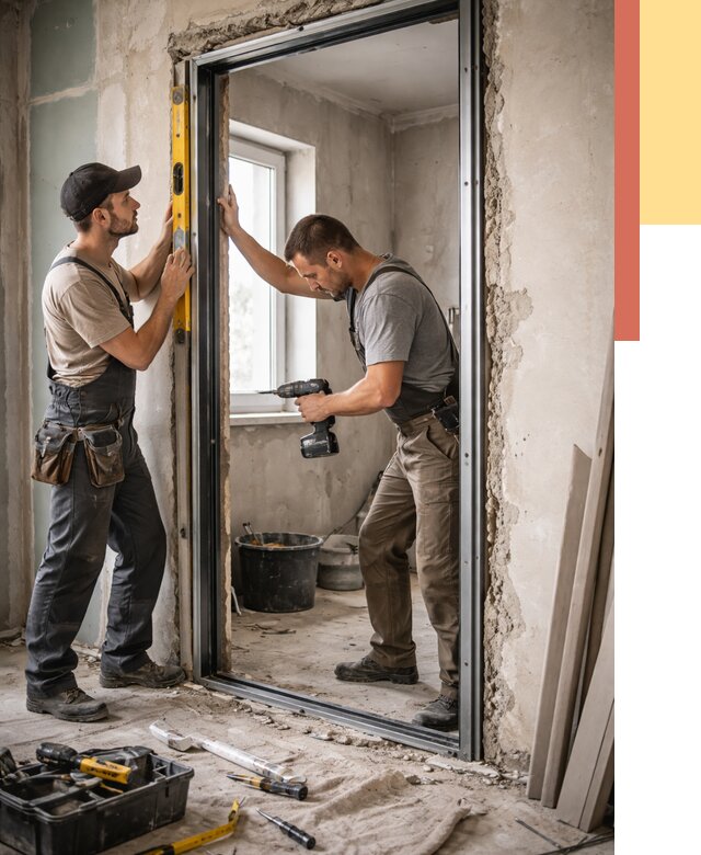 Закладка дверного проема в Калининграде от 3541 руб. — быстро и недорого | ОТДЕЛОЧНИК-Клн