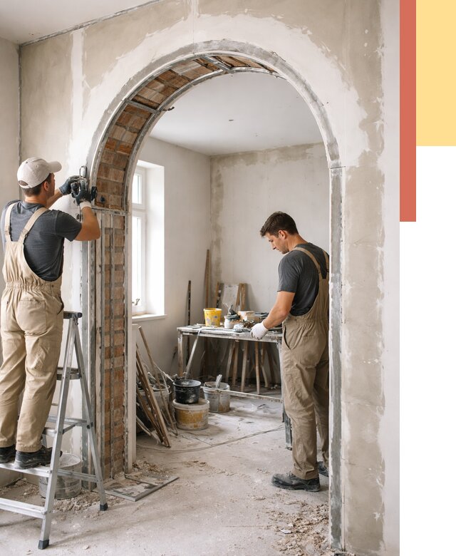 Устройство арочного проема в Калининграде от 9612 руб. под ключ — быстро и недорого | ОТДЕЛОЧНИК-Клн