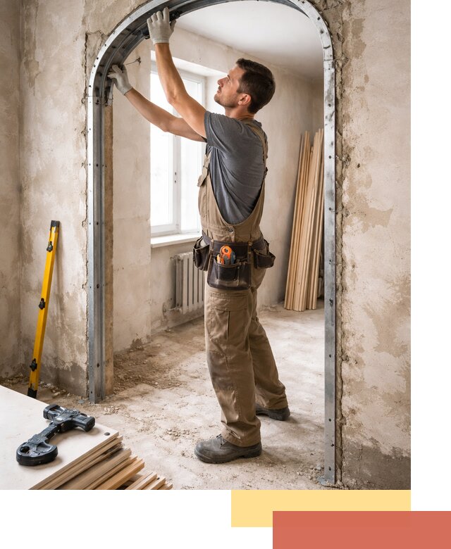 Устройство арочного проема в Калининграде под ключ