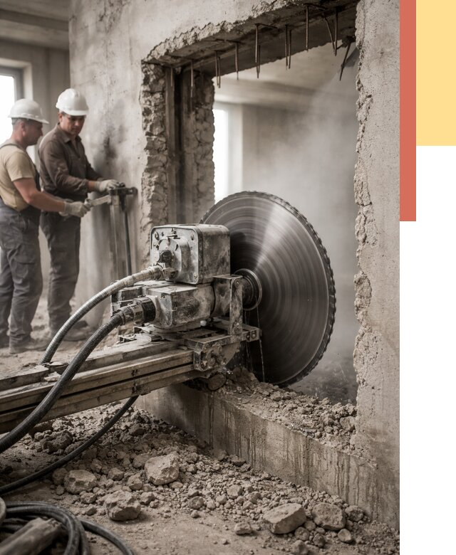 Алмазная резка проемов в Калининграде от 4553 руб. быстро и недорого | ОТДЕЛОЧНИК-Клн