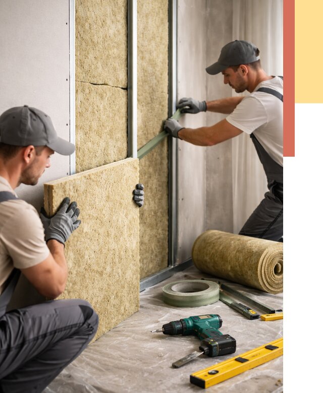 Шумоизоляция стен в Калининграде под ключ от 1872 руб. | ОТДЕЛОЧНИК-Клн