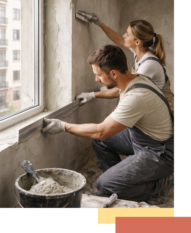 Штукатурка откосов дверей и окон профессионально в Калининграде