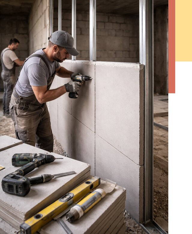 Кладка влагостойких перегородок ПГП в Калининграде от 1214 руб. под ключ | ОТДЕЛОЧНИК-Клн