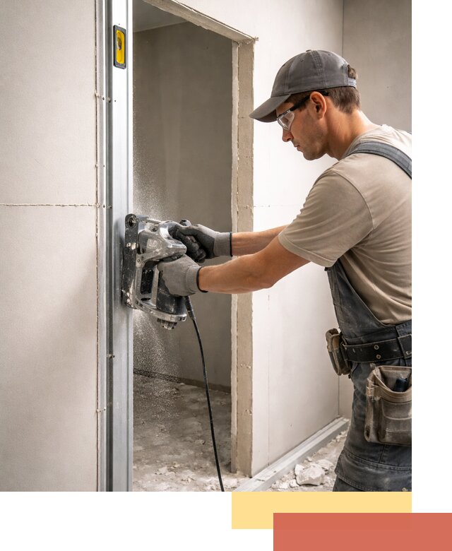 Устройство дверного проема в перегородке в Калининграде