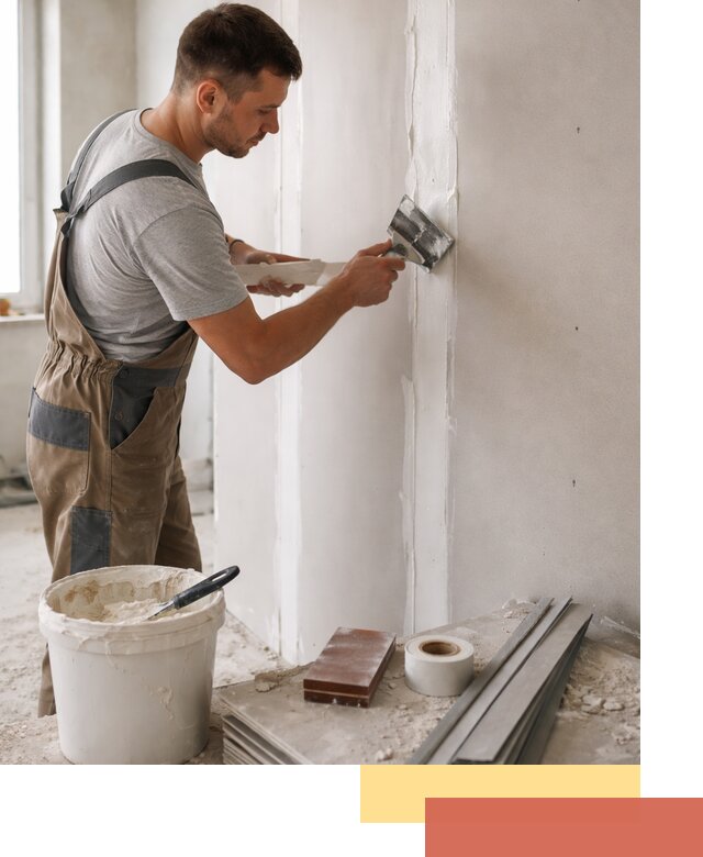 Шпаклевка перегородок из гипсокартона в Калининграде качественно и быстро