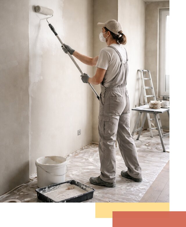 Покраска перегородок из гипсокартона в Калининграде качественно и недорого