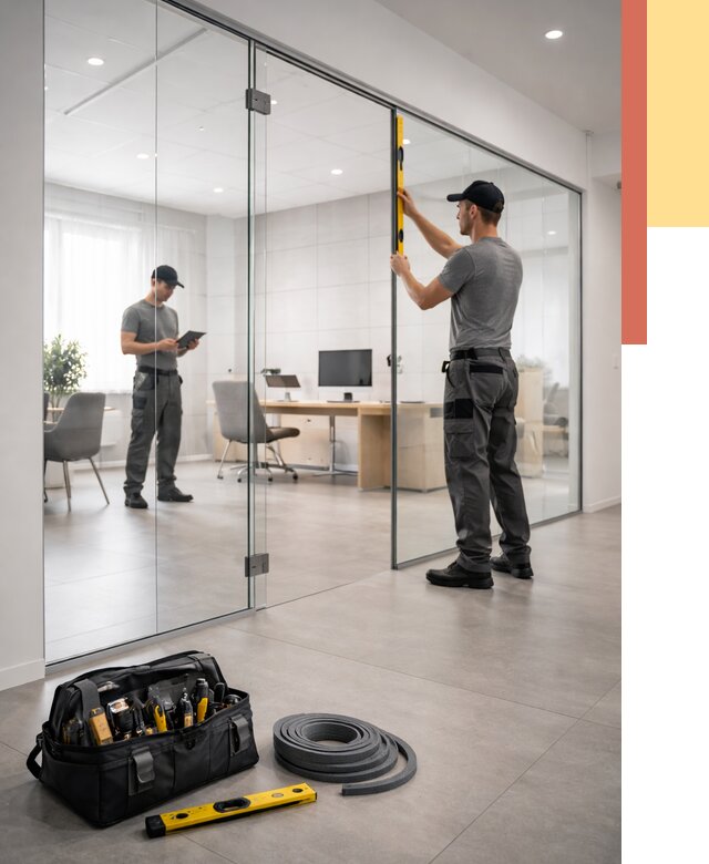 Цельностеклянные перегородки под ключ в Калининграде от 9612 руб. — монтаж и цены | ОТДЕЛОЧНИК-Клн