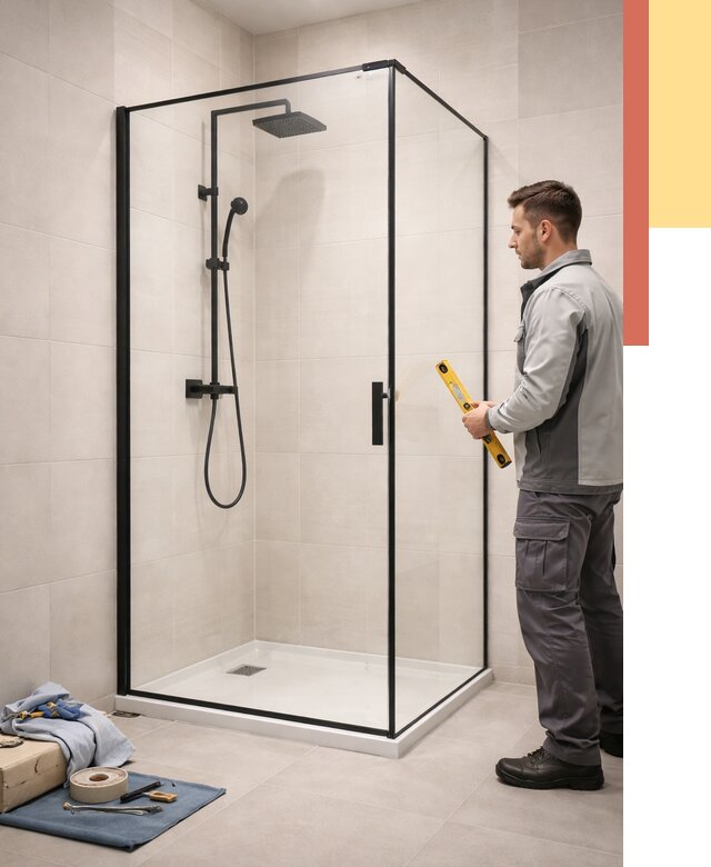 Стеклянные перегородки для душа в Калининграде от 12648 руб. | Монтаж под ключ — ОТДЕЛОЧНИК-Клн