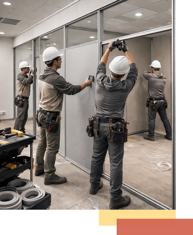 Мобильные офисные перегородки под ключ в Калининграде