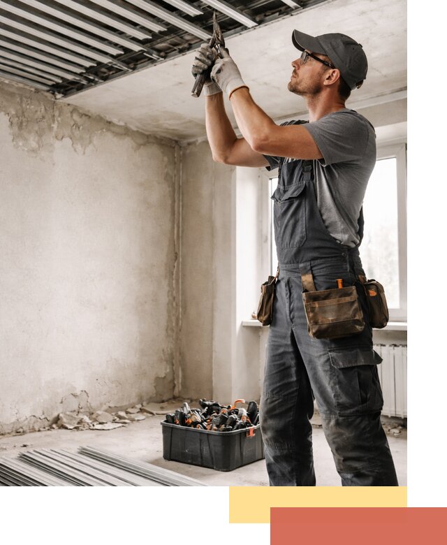 Демонтаж реечного потолка в Калининграде быстро и аккуратно