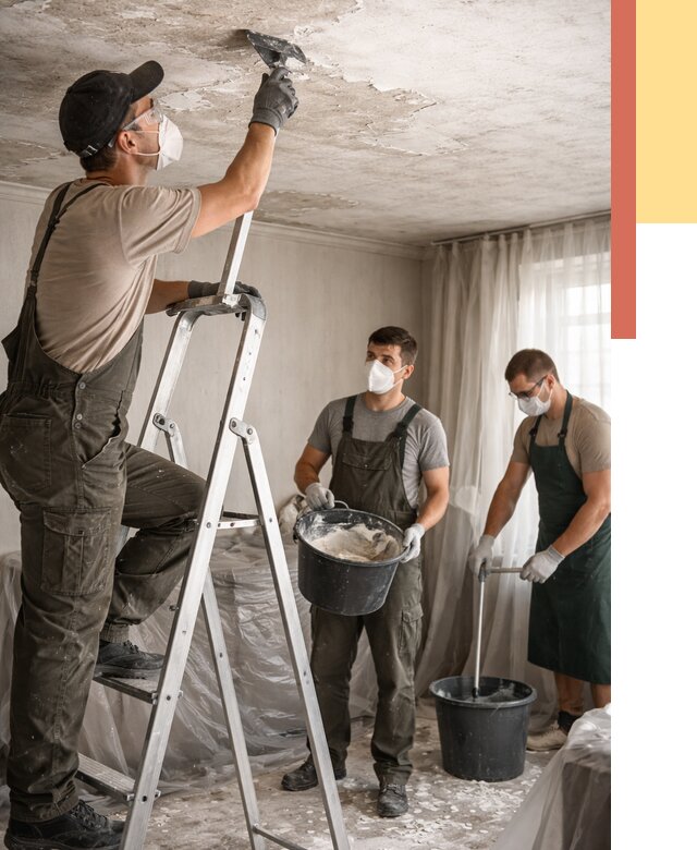 Удаление побелки с потолка в Калининграде от 2530 руб. быстро и недорого | ОТДЕЛОЧНИК-Клн