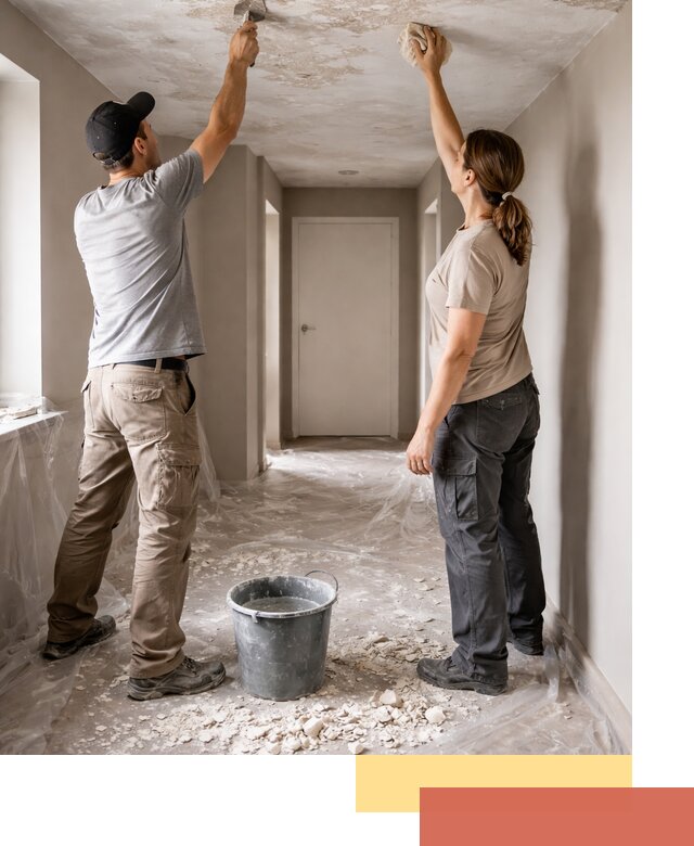 Удаление побелки с потолка в Калининграде — быстро и аккуратно