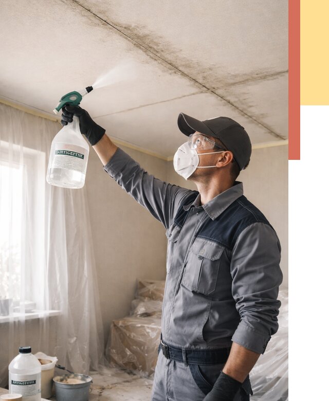 Антисептическая обработка потолка в Калининграде от 2530 руб. | ОТДЕЛОЧНИК-Клн