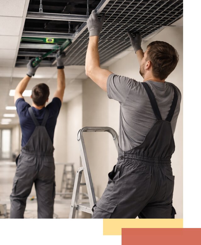 Монтаж потолка Грильято в Калининграде: установка под ключ качественно